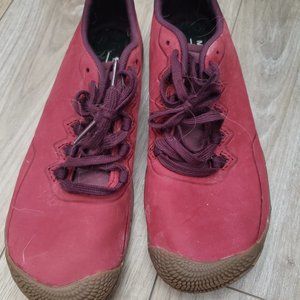 Merrell Vapor Glove 3 Luna Leather Maroon barefoot sneaker